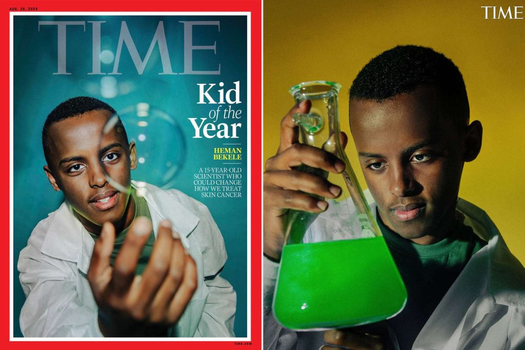Teen Scientist Heman Bekele Named Time's 2024 Kid of the Year for Pioneering Skin Cancer Treatment Soap