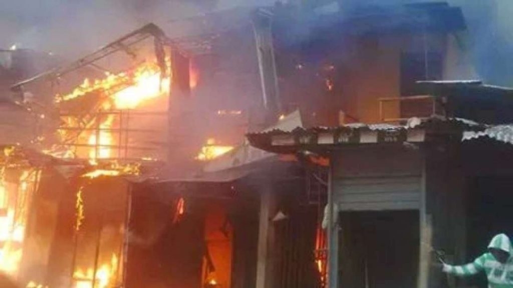 Night Fire Guts Shops at Iweka Road, Onitsha; Millions Lost in Goods